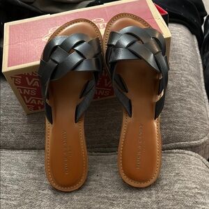 Rock & Candy Women's Black Slide Sandals